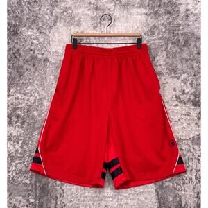 Vintage And1 Basketball Shorts Large Mens Red Y2K Baggy